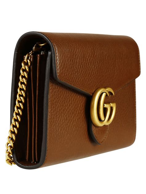 gucci marmont brown mini|Gucci Marmont mini bag wallet.